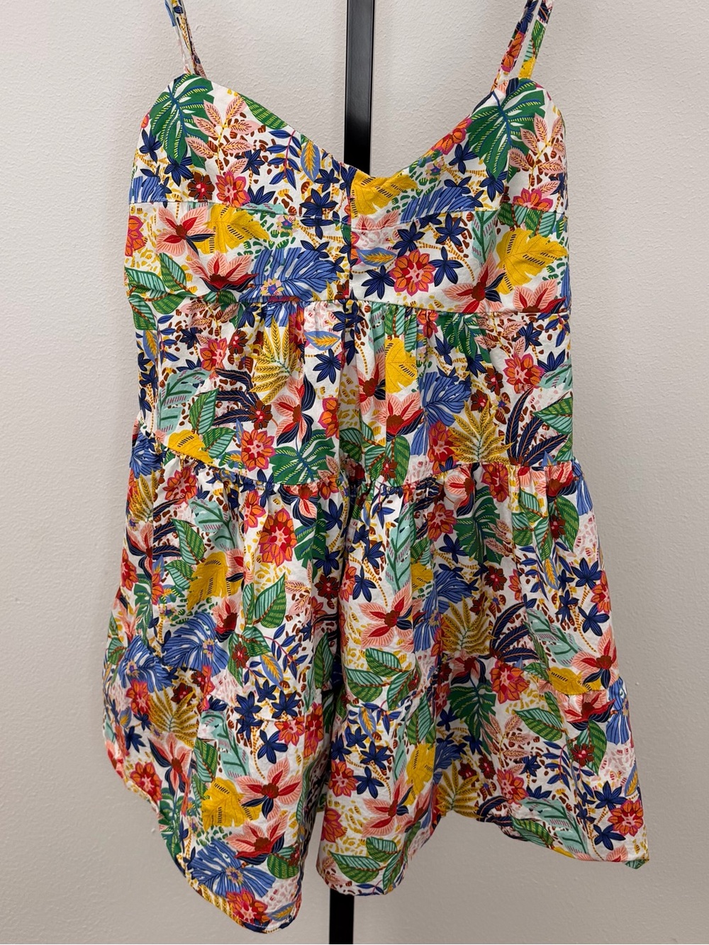Olivaceous White Multi Floral Mini Dress Women’s Size Large